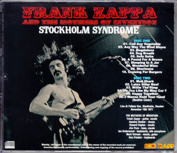 Frank Zappa/Sweden 1971 - Image 2