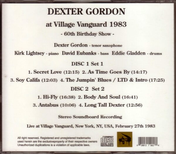 Dexter Gordon/New York, USA 1983 - Image 2