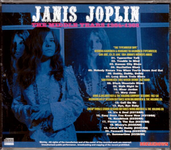 Janis Joplin/Middle Years 1964-1968 - Image 2