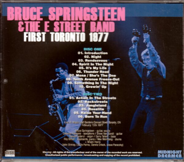 Bruce Springsteen/Canada 1977 - Image 2