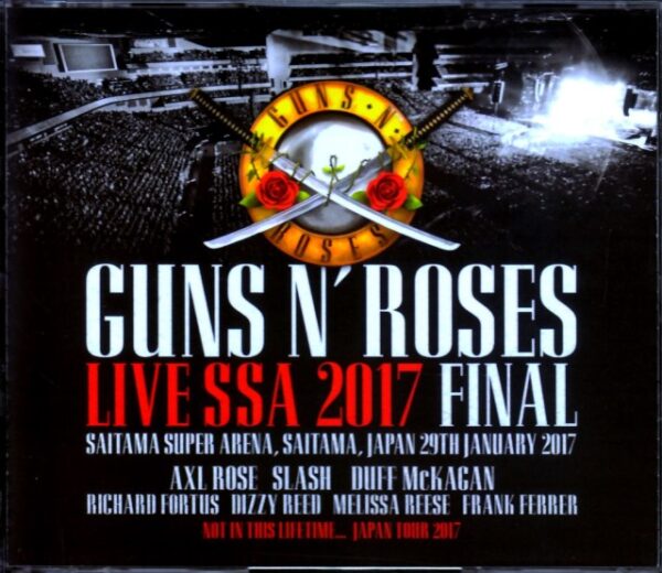 Guns N' Roses Guns N' Roses/Saitama,Japan 1.29.2017 IEM & Upgrade AUD