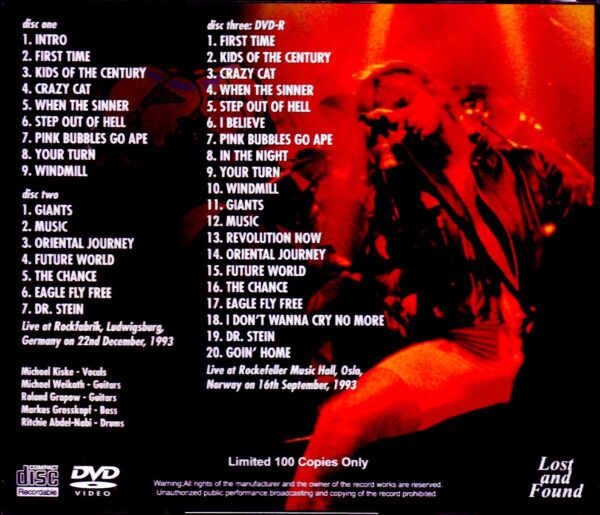 Helloween/Germany 1993 & more - Image 2