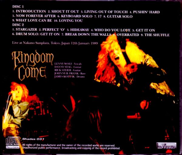 Kingdom Come/Tokyo,Japan 1989 - Image 2