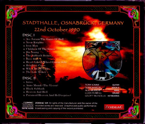 Black Sabbath/Osnabruck,Germany 1990 Upgrade - Image 2