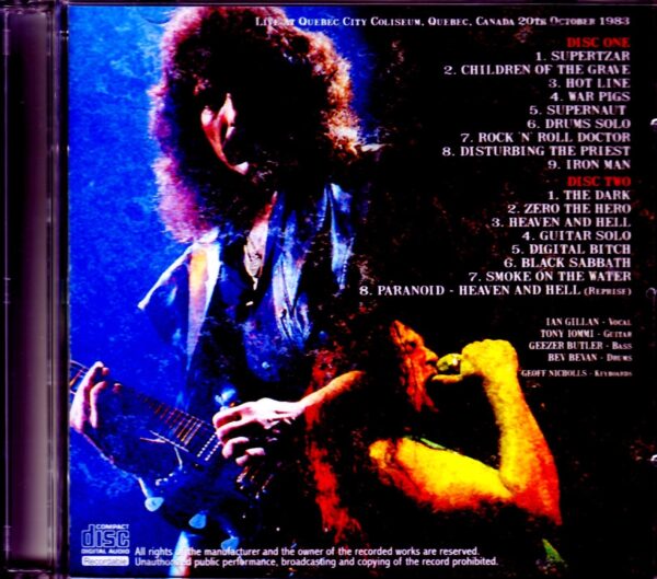 Black Sabbath/Canada 1983 - Image 2
