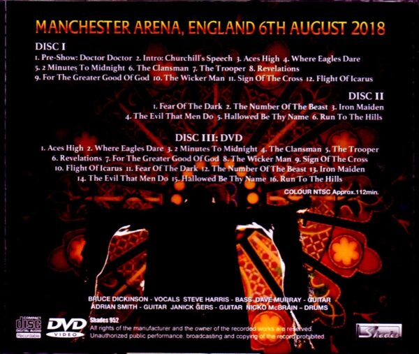 Iron Maiden/Manchester 2018 S & V - Image 2