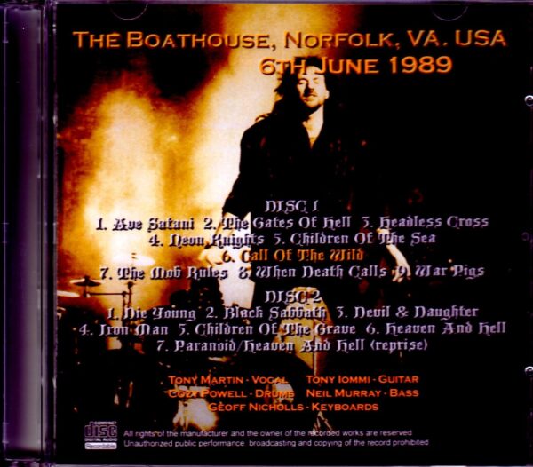 Black Sabbath/VA, USA 1989 - Image 2