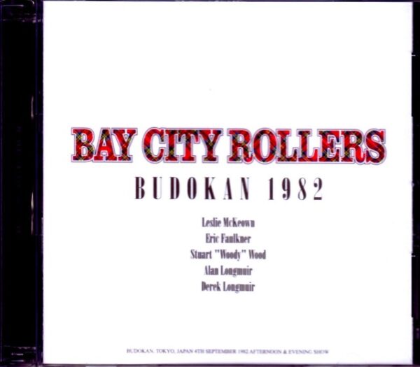 Bay City Rollers/Tokyo,Japan 1982 2 Shows