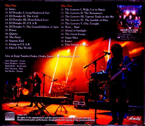 Marillion/Osaka,Japan 2018 - Image 2