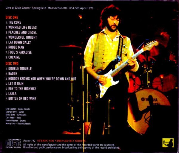 Eric Clapton/MA, USA 1978 - Image 2