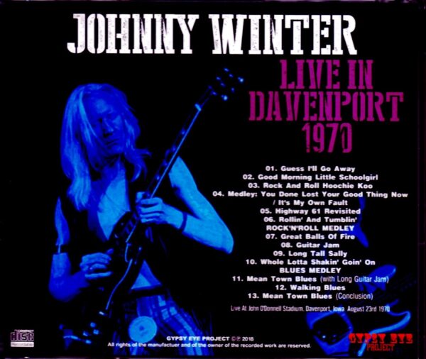 Johnny Winter/Iowa,USA 1970 - Image 2