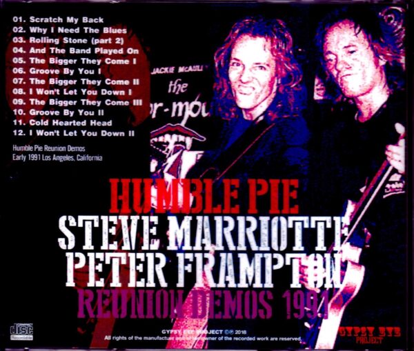 Humble Pie Steve Marriott,Peter Frampton/CA,USA 1991 Demos - Image 2
