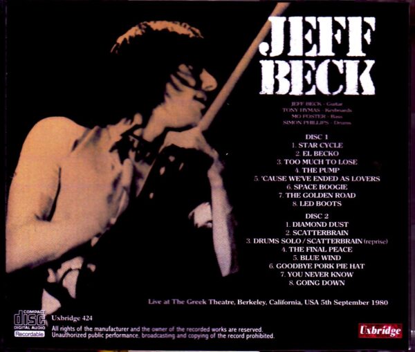 Jeff Beck/CA,USA 9.5.1980 - Image 2