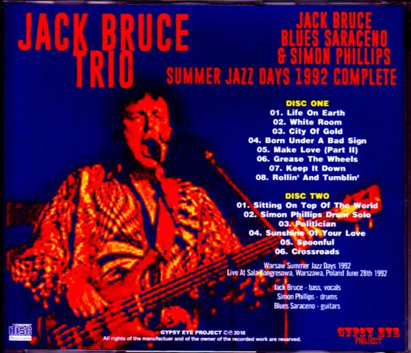 Jack Bruce Trio/Poland 1992 - Image 2