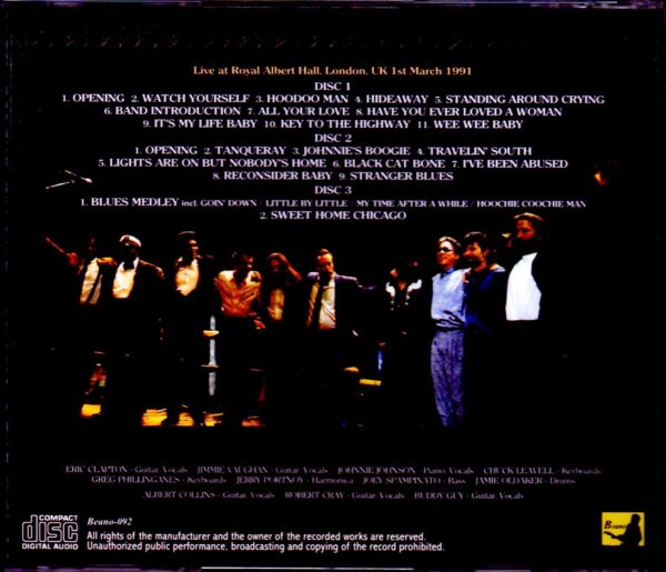 Eric Clapton/London,UK 3.1.1991 - Image 2