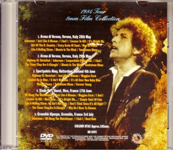 Bob Dylan/1984 Tour 8mm Film Collection - Image 2
