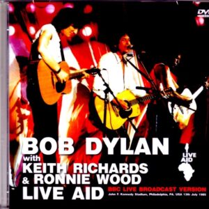 Bob Dylan, Keith Richards, Rinnie Wood Bob Dylan/PA,USA 1985 Broadcast Ver.