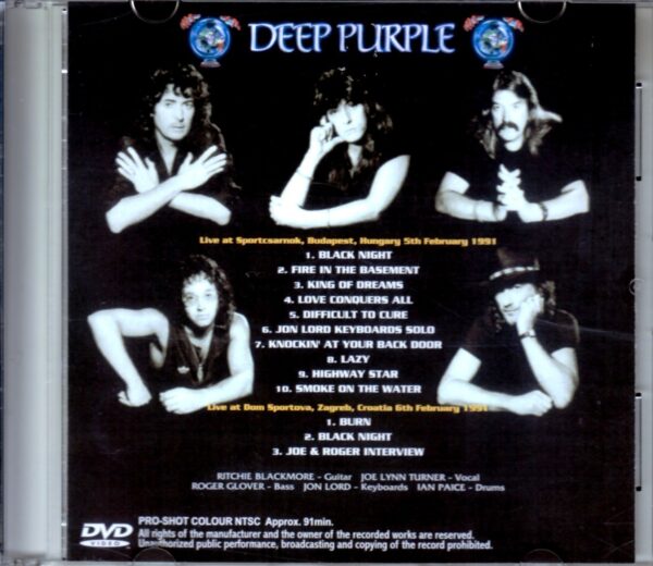 Deep Purple/Hungary 1991 & more - Image 2