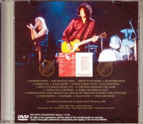 Jimmy Page, Robert Plant/Brazil 1996 - Image 2