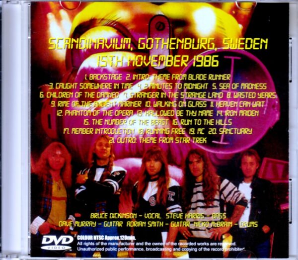 Iron Maiden/Sweden 1986 - Image 2
