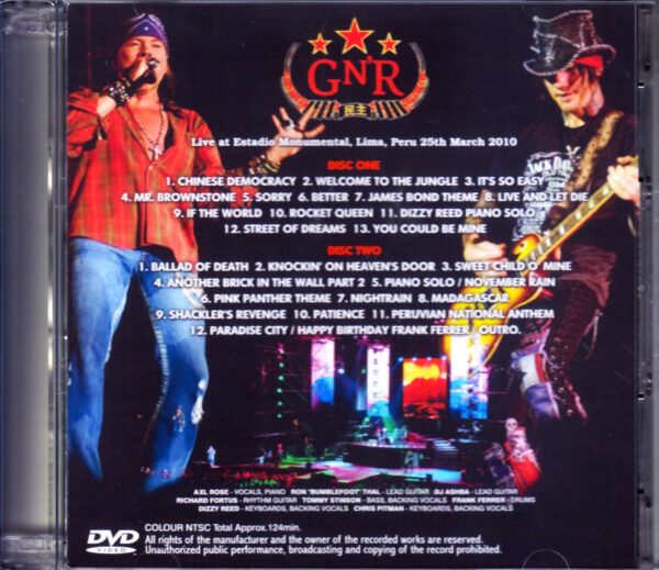Guns N’ Roses/Peru 2010 - Image 2