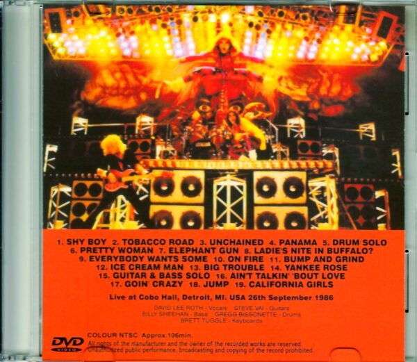 David Lee Roth/MI, USA 1986 - Image 2