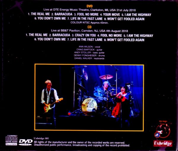 Ann Wilson/NJ,USA 2018 & more - Image 2