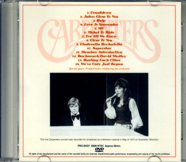 Carpenters/Australia 1972 - Image 2