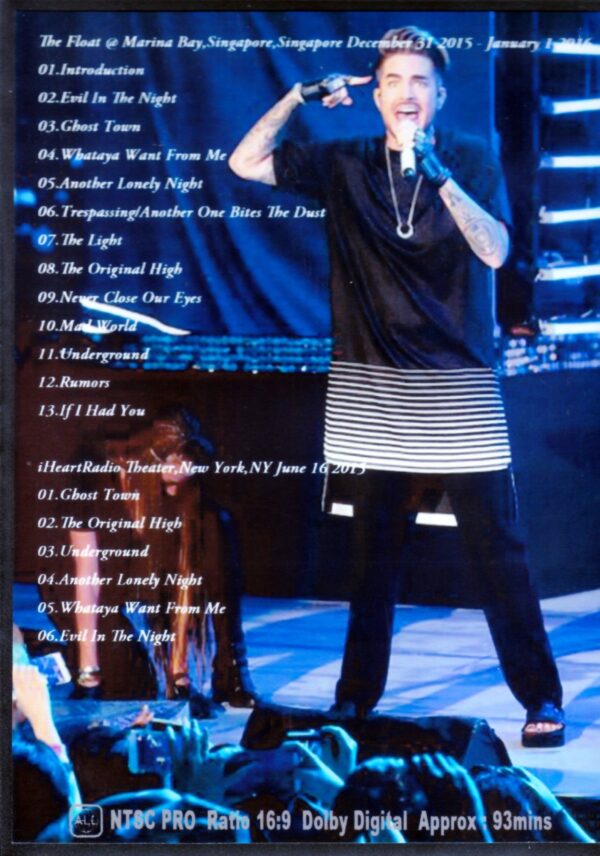 Adam Lambert/Singapore 2016 - Image 2