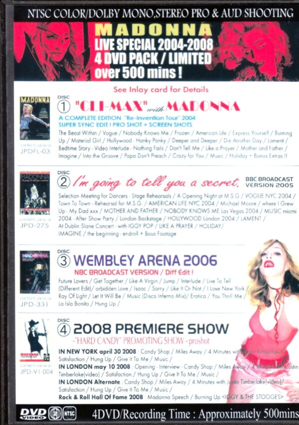 Madonna/Best Live Collection 2004-2008 - Image 2