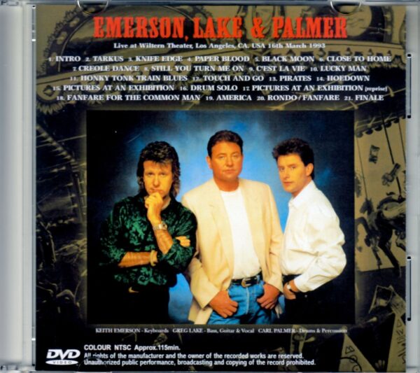 EL & P Emerson, Lake & Palmer/California, USA 1993 - Image 2