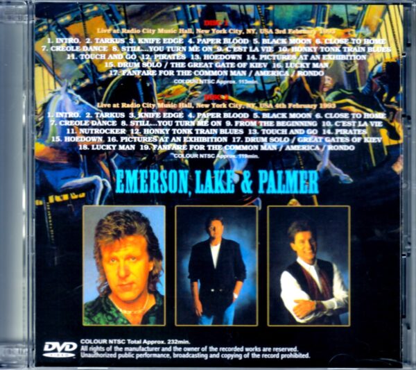 EL & P Emerson, Lake & Palmer/Ny, USA 1993 - Image 2