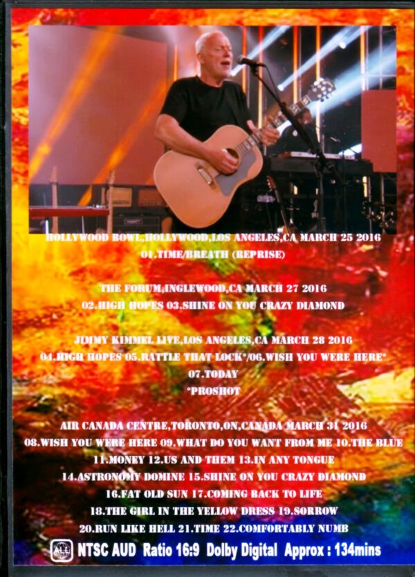 David Gilmour/Ca,USA 2016 & more - Image 2