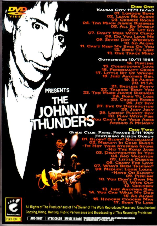 Johnny Thunders/Live Collection 1979-1989 - Image 2