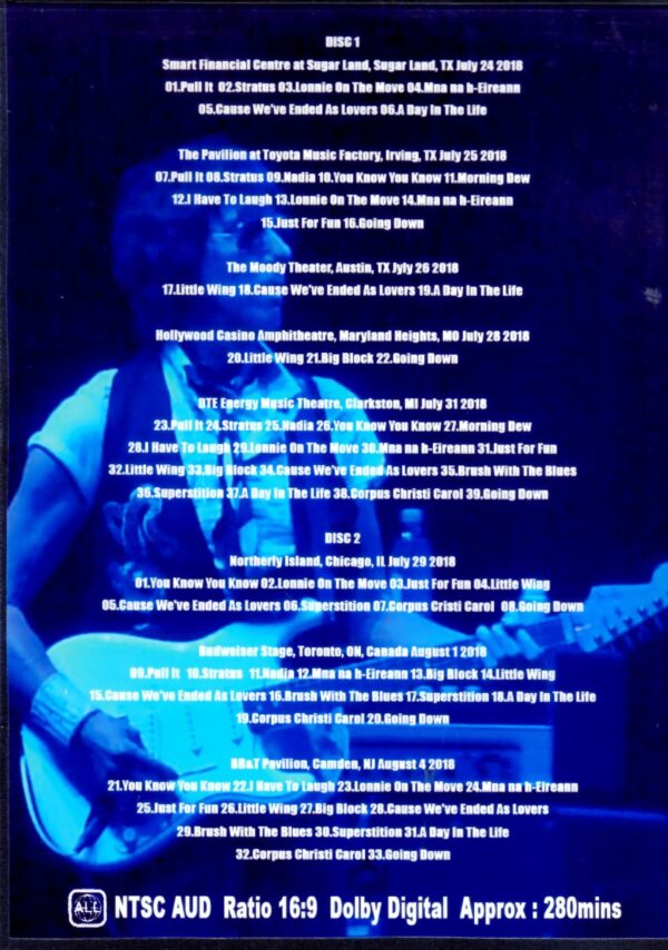 Jeff Beck/North America Tour 2018 Collection Vol.2 - Image 2