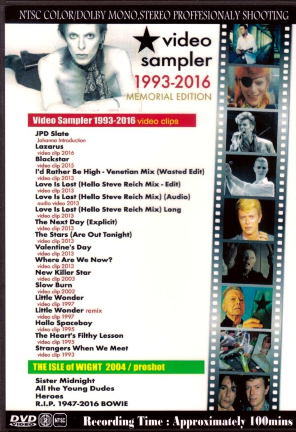 David Bowie/Video Sampler 1993-2016 - Image 2