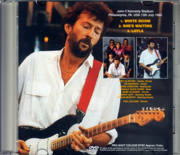 Eric Clapton/Pa,USA 1985 Broadcast Edit - Image 2