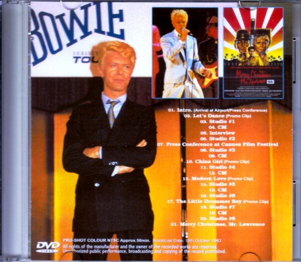 David Bowie/Japan TV Broadcast 1983 - Image 2