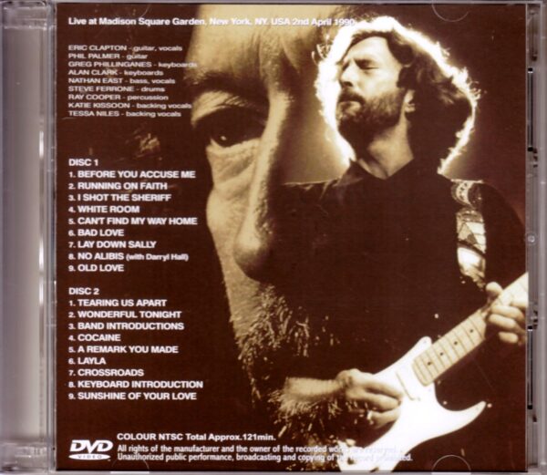 Eric Clapton/Ny, USA 1990 - Image 2