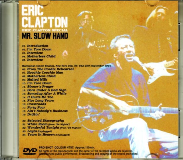 Eric Clapton/TV Program 1995 & more - Image 2