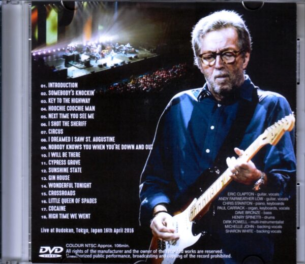 Eric Clapton/Tokyo,Japan 4.16.2016 - Image 2
