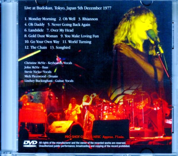 Fleetwood Mac/Tokyo,Japan 1977 Pro-Shot - Image 2
