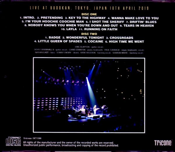 Eric Clapton/Tokyo,Japan 4.18.2019 Upgrade - Image 2
