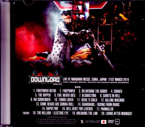 Judas Priest Judas Priest/Chiba,Japan 2019 IEM Matrix Ver - Image 3