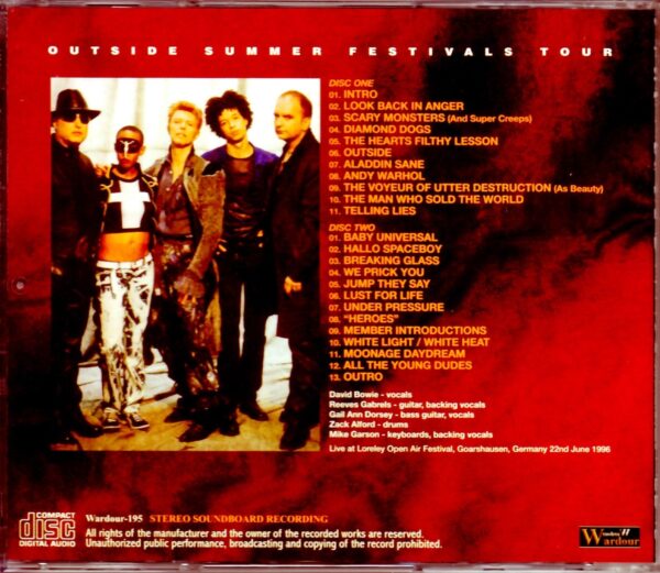 David Bowie/Germany 1996 - Image 2