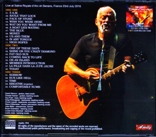 David Gilmour/France 2016 - Image 2