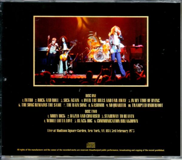 Led Zeppelin/NY,USA 2.3.1975 - Image 2