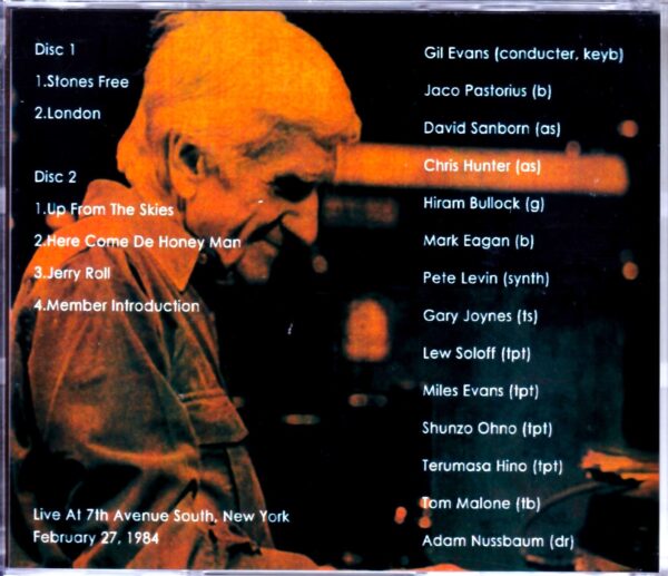 Gil Evans,Jaco Pastorius,David Sanborn/NY,USA 2.27.1984 - Image 2