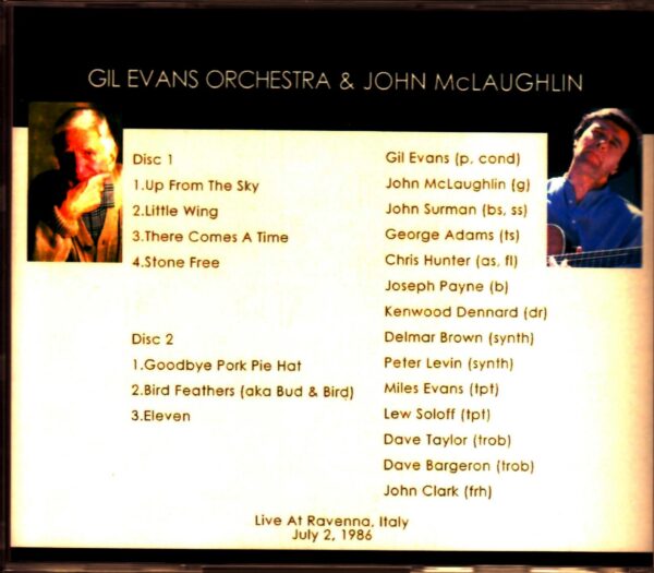 Gil Evans,John McLaughlin/Italy 1986 - Image 2