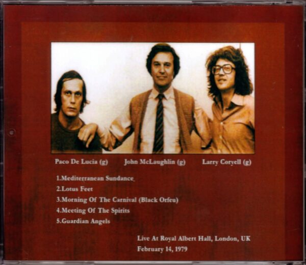 John McLaughlin,Paco De Lucia,Larry Coryell/London,UK 1979 - Image 2